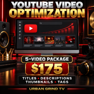 YouTube Video Optimization Package – Titles, Descriptions, Thumbnails & Tags for 5 Videos