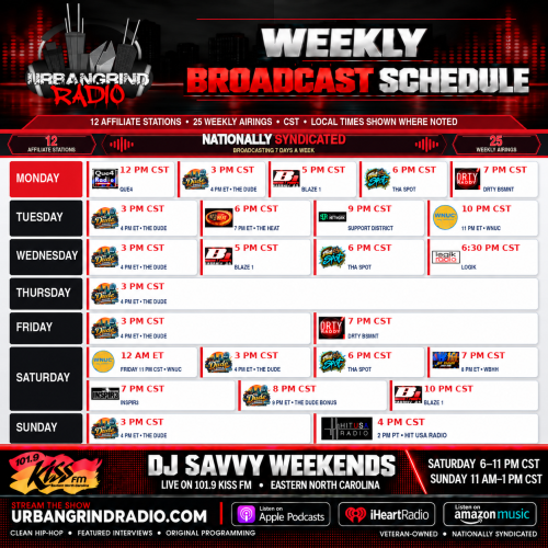 Urban Grind Radio 12 Stations x 25 Slots