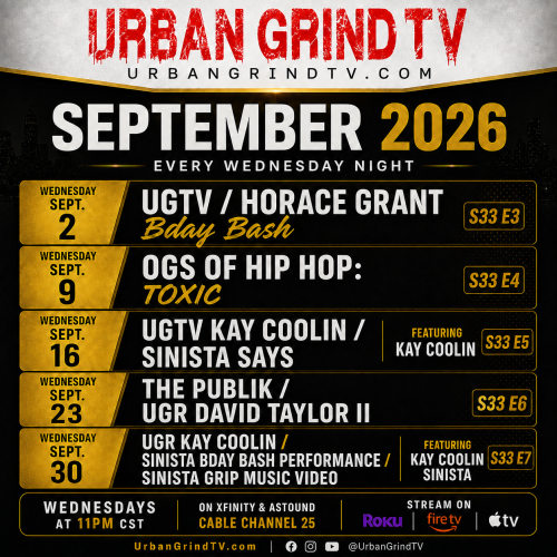 Urban Grind TV September 2026 Schedule